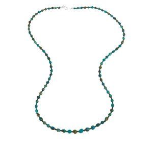 Jay King Sterling Silver Turquoise Hill Turquoise Bead Necklace 36"